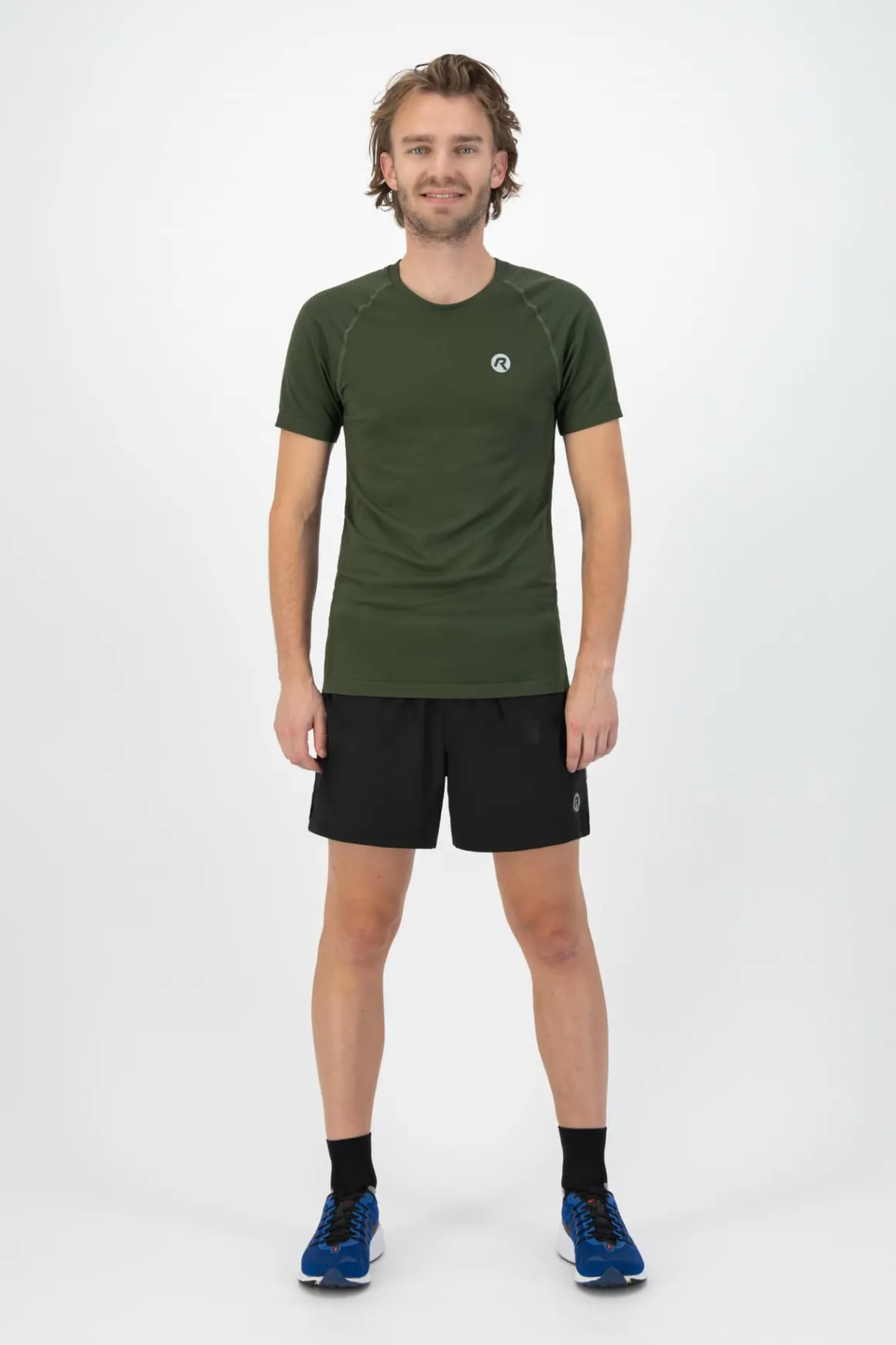 FunkcyjnakoszulkabezszwowaRogelliESSENTIAL,khaki