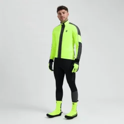 KurtkazimowaRogelliEssentialHIVISzodblaskowymipanelami,odblaskowyżółty