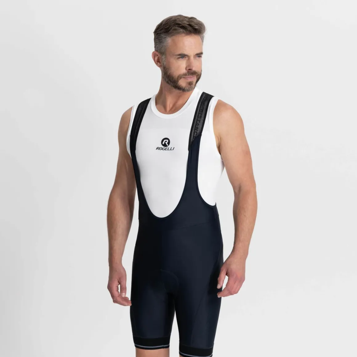 SpodenkiroweroweRogelliFLEXzwkładkążelową,niebieskie