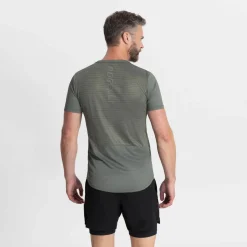 SportowakoszulkafunkcyjnaRogelliCORE,szara-khaki