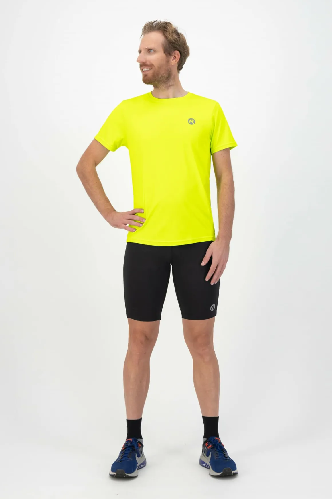 SportowakoszulkafunkcyjnaRogelliCORE,odblaskowożółta