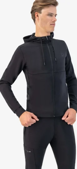 ZapinanabluzatermoaktywnaRogelliTRAINING2.0zkapturem,czarna