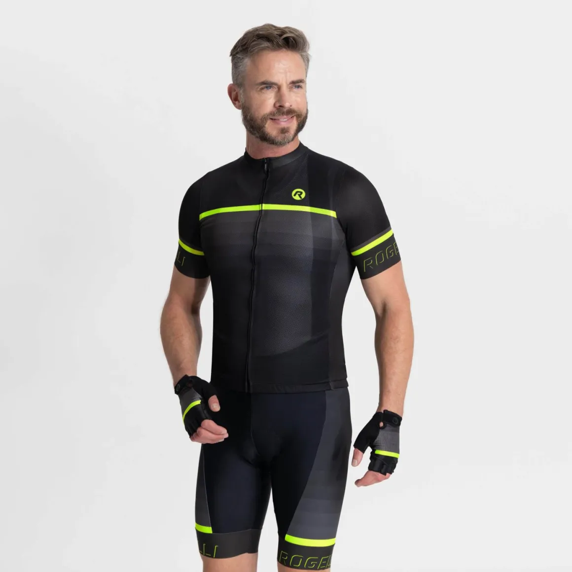 ZestawrowerowyRogelliHEROII,odblaskowyżółty