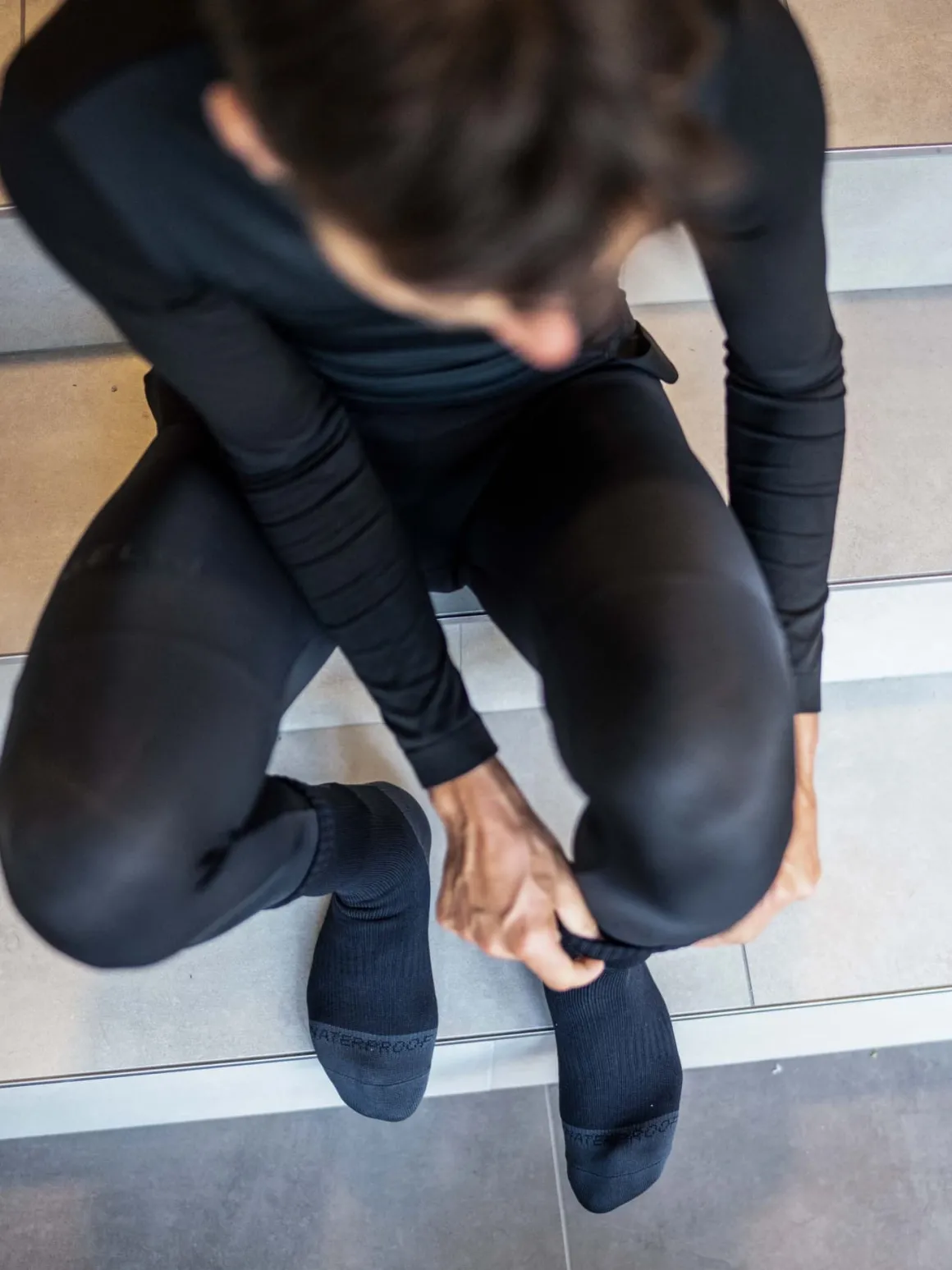 ZimowenieprzemakalneskarpetkiRogelliMERINODEEPWINTERWATERPROOF,czarne